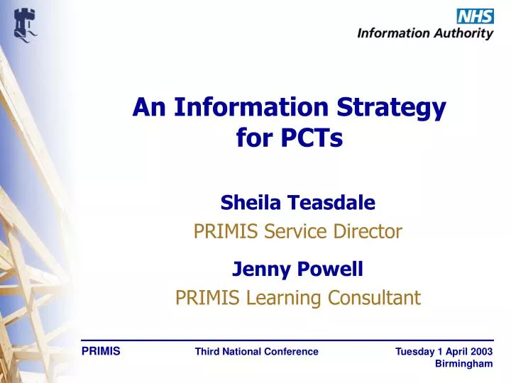 an information strategy for pcts
