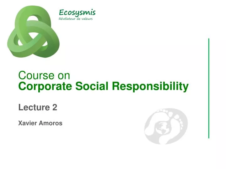course on corporate social responsibility