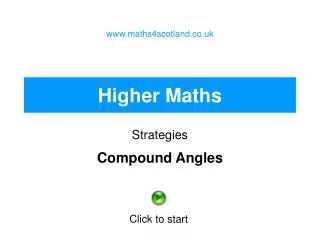 Higher Maths