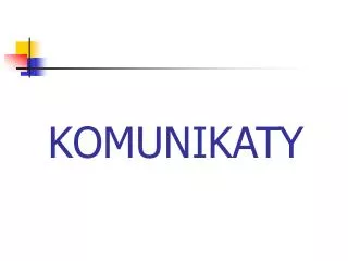 komunikaty