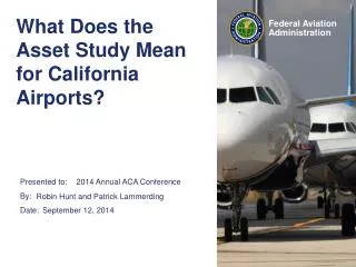 What Does the Asset Study Mean for California Airports?