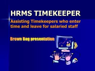 HRMS TIMEKEEPER