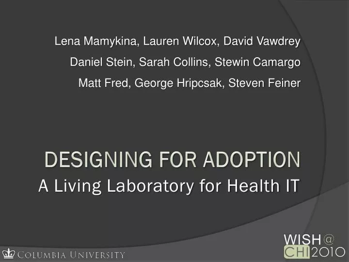 designing for adoption