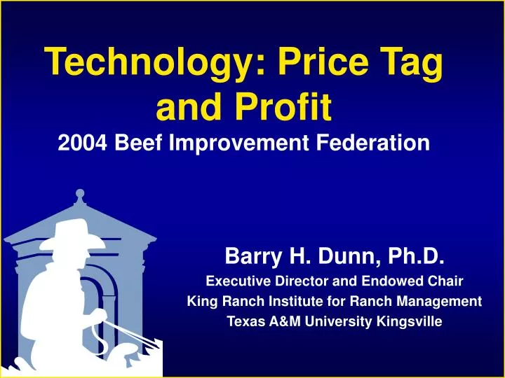 technology price tag and profit 2004 beef improvement federation