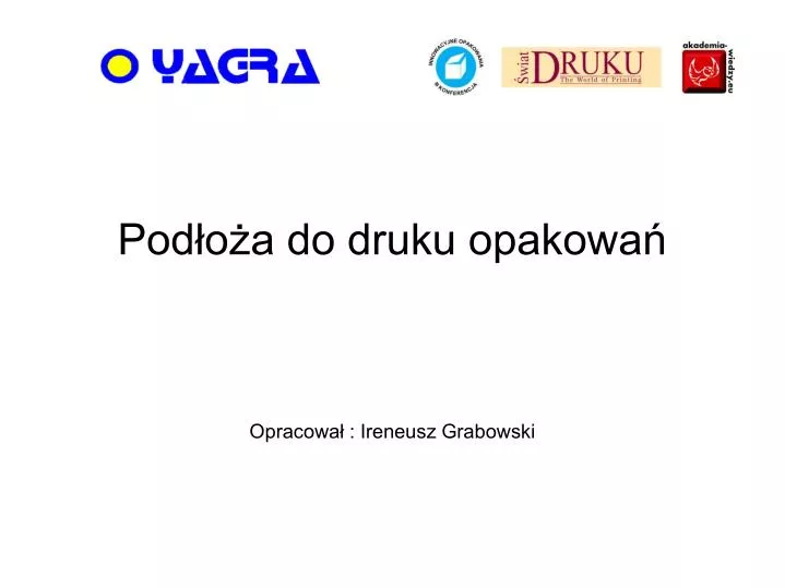 opracowa ireneusz grabowski