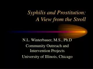 Syphilis and Prostitution: A View from the Stroll