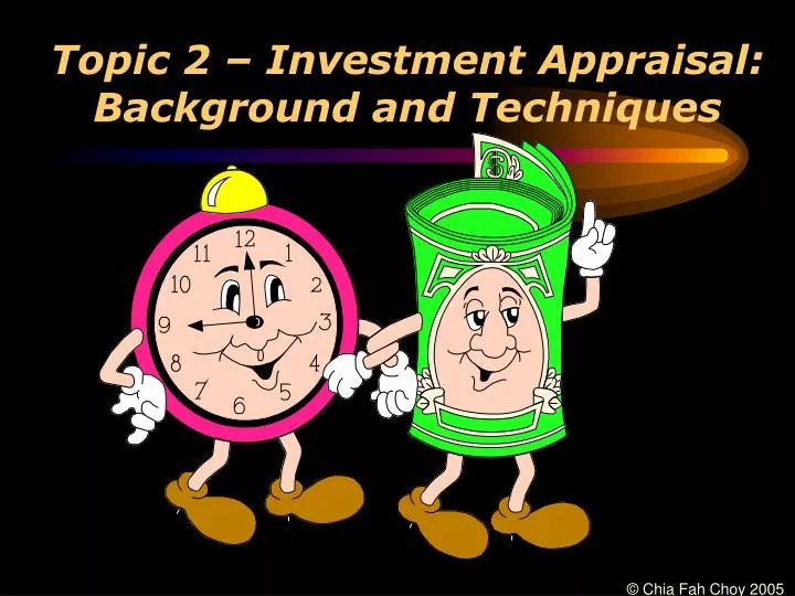 topic 2 investment appraisal background and techniques