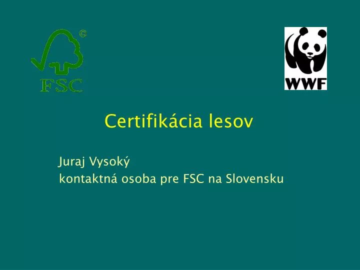 certifik cia lesov