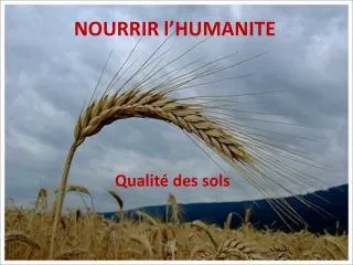 nourrir l humanite