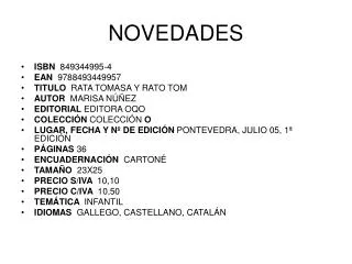novedades
