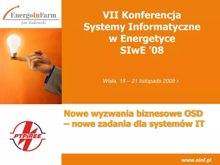 vii konferencja systemy informatyczne w energetyce siwe 08