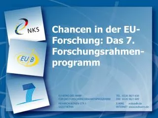 chancen in der eu forschung das 7 forschungsrahmen programm