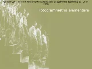 fotogrammetria elementare