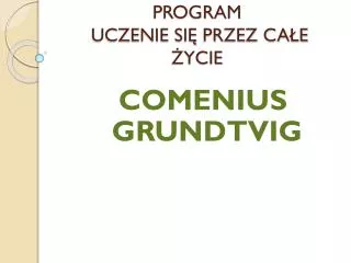 program uczenie si przez ca e ycie