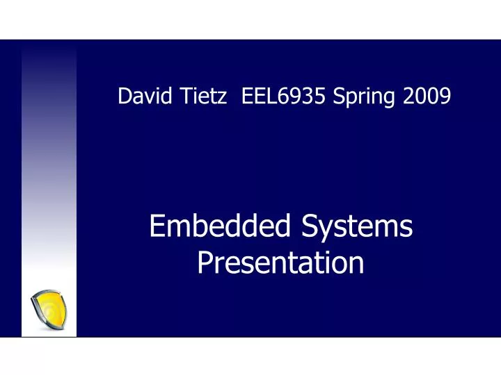 embedded systems presentation