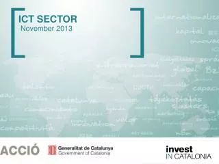 ICT SECTOR November 2013