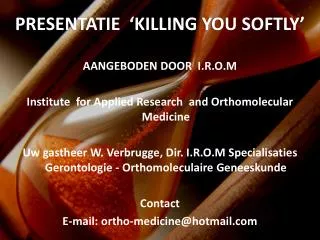 presentatie killing you softly