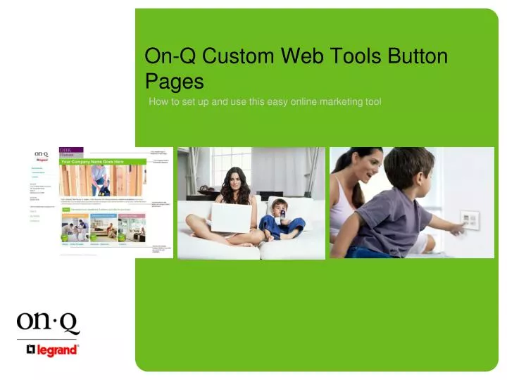 on q custom web tools button pages