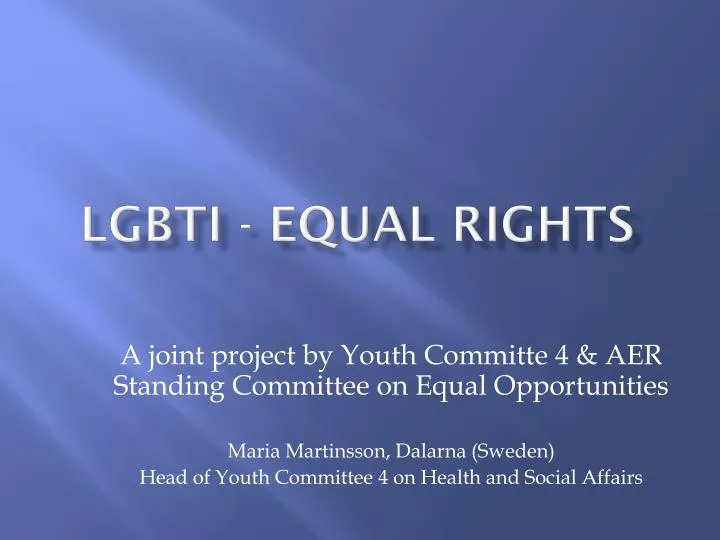 lgbti equal rights