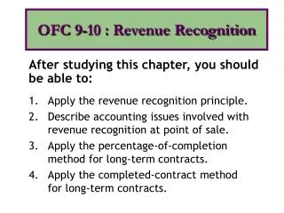 Apply the revenue recognition principle.