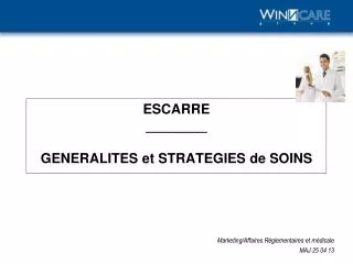 escarre generalites et strategies de soins
