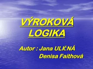 v rokov logika
