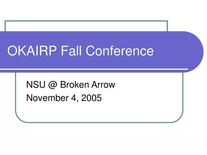 okairp fall conference