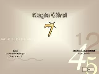 magia cifrei