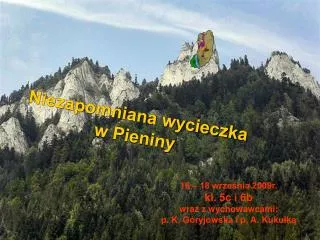 niezapomniana wycieczka w pieniny