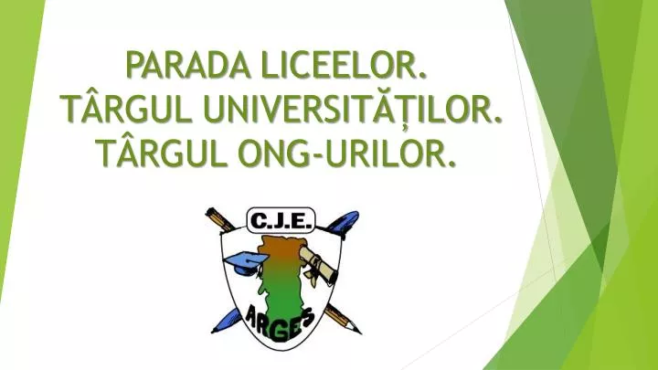 parada liceelor t rgul universit ilor t rgul ong urilor