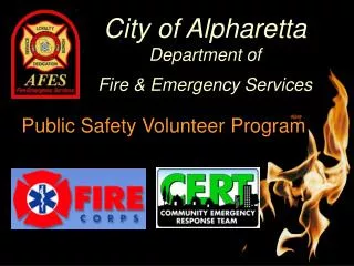 City of Alpharetta Department of Fire &amp; Emergency Services
