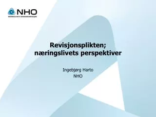 revisjonsplikten n ringslivets perspektiver