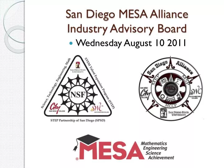 san diego mesa alliance industry advisory board