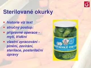 sterilovan okurky