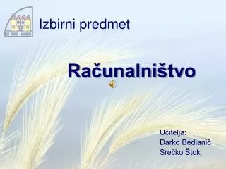 izbirni predmet