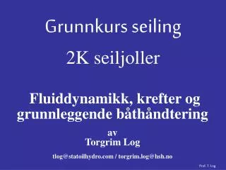 grunnkurs seiling 2k seiljoller
