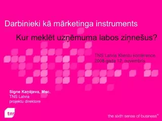 darbinieki k m rketinga instruments