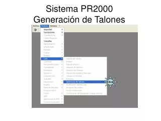 sistema pr2000 generaci n de talones