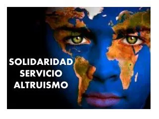solidaridad servicio altruismo