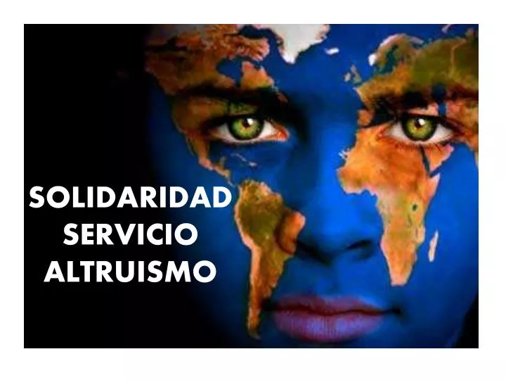 solidaridad servicio altruismo