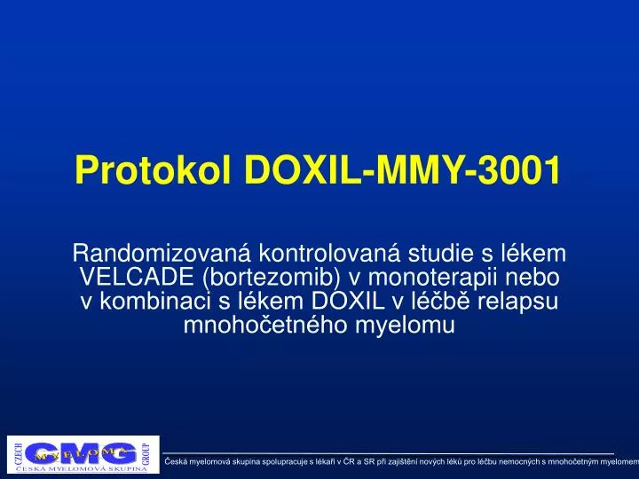 protokol doxil mmy 3001