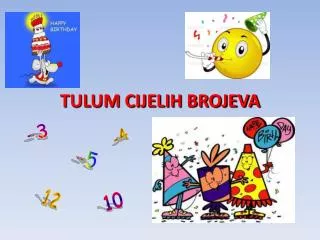 tulum cijelih brojeva