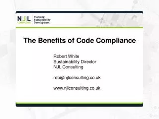 The Benefits of Code Compliance
