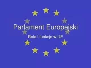 parlament europejski