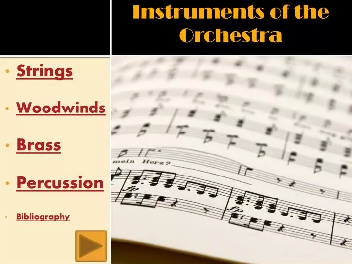 instruments of the orchestra