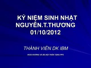k ni m sinh nh t nguy n t th ng 01 10 2012