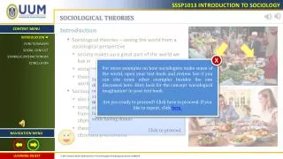 SOCIOLOGICAL THEORIES Introduction