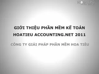 gi i thi u ph n m m k to n hoatieu accounting net 2011