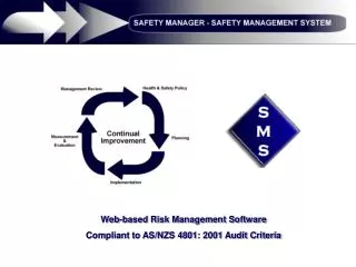Web-based Risk Management Software Compliant to AS/NZS 4801: 2001 Audit Criteria