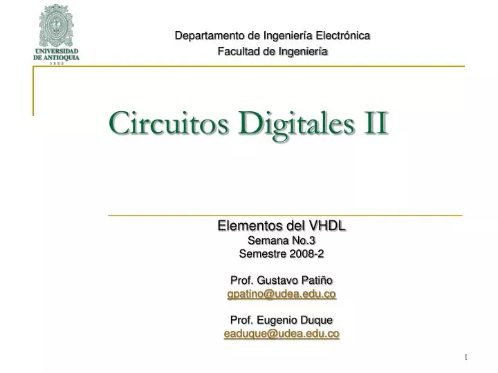 circuitos digitales ii